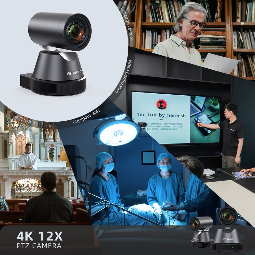 O guia básico para transmissão ao vivo com câmeras FEELWORLD 4K12X
