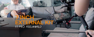 FEELWORLD New Release F7 PRO 7'' On-Camera Director Monitor with Sony F970 External Install and Power Kit