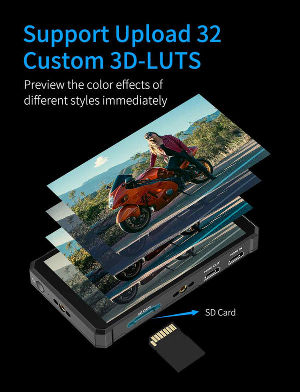 FEELWORLD PS6 5.5 Inch 550nit OLED Vertical Horizontal Camera Field Video Monitor Touch Screen 4K HDMI