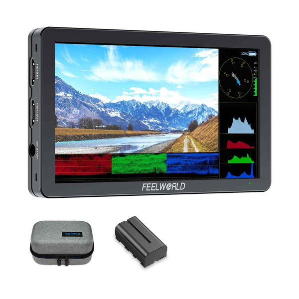 FEELWORLD T6 6-Inch 450nit Camera Field Video Monitor Aluminium Housing 4K HDMI 1920x1080 IPS