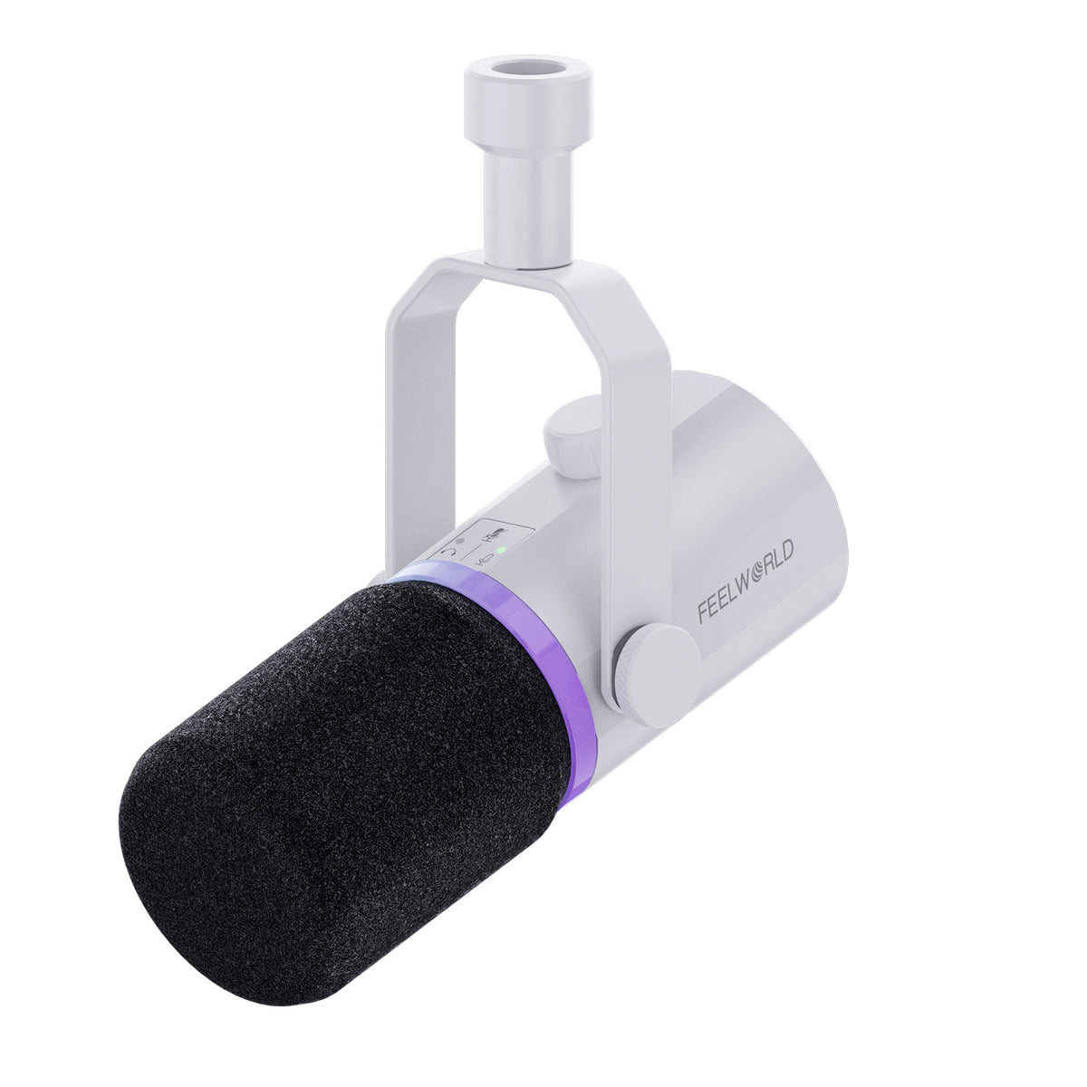 FEELWORLD PM1 ホワイト XLR USB ダイナミックマイク ポッド