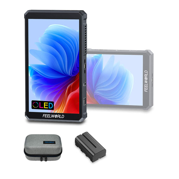 FEELWORLD PS6 5.5 Inch 550nit OLED Vertical Horizontal Camera Field Video Monitor Touch Screen 4K HDMI