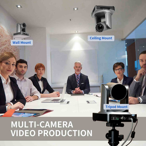 FEELWORLD NDI20X Simultaneous 3G-SDI HDMI NDI IP Live Streaming PTZ Camera with 20X Zoom Support PoE