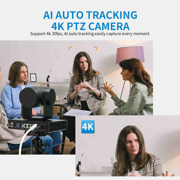 FEELWORLD UHD4K12X PTZ Camera SDI HDMI USB IP Live Streaming 12X Optical Zoom 4K 30fps Support PoE