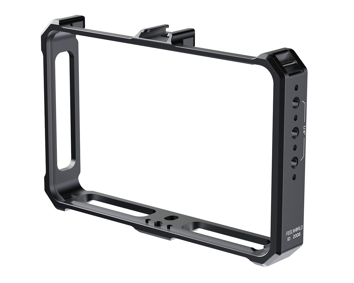 FEELWORLD F6 Plus 外部モニター　ケージ、ハードケース付き FEELWORLD Camera Monitor Cage for F5 PRO F5 PROX F6 PLUS F6 PLUSX