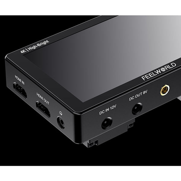 FEELWORLD LUT5E High Bright 1600nit DSLR Camera Field Monitor F970 External Power and Install Kit