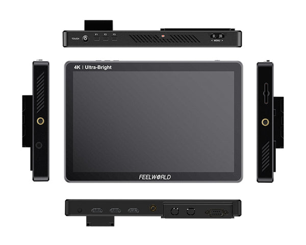 FEELWORLD LUT11H 10.1 Inch Ultra Bright 2000nit DSLR Camera Field Monitor Touch Screen 4K HDMI F970 External Power and Install Kit