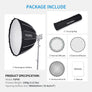 FEELWORLD FSP90 V2 90cm 35.4 Orlach Bosca Bog Parabolic Inaistrithe