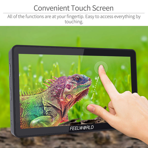 FEELWORLD F6 PLUS 6 inch small Touch Screen  3D LUT Camera DSLR Field Monitor 1920x1080 HD 4K HDMI