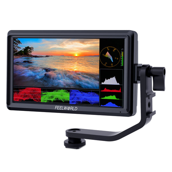 FEELWORLD FW568 V3 6 inch DSLR Camera Field Monitor with Waveform LUTs Video Peaking Focus Assist