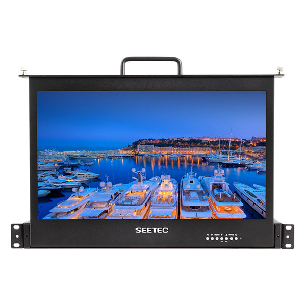 SEETEC SC173-HSD-56 17.3 Inch 1920x1080 1RU Pull Out Rackmount Monitor HDMI SDI In Out