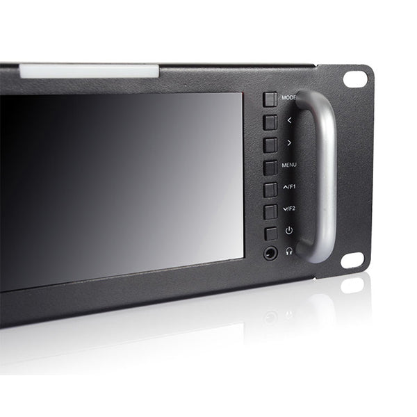 FEELWORLD T51 Triple 5 Inch 2RU LCD Rack Mount with SDI HDMI AV Input and Output Broadcast Monitors