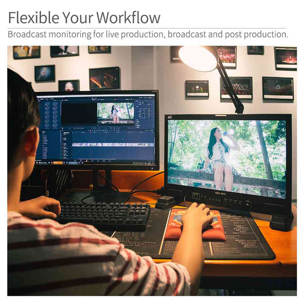 SEETEC LUT215 21.5 Inch 1920x1080 Post Production Monitor Broadcast UMD Text Tally LUT SDI HDMI