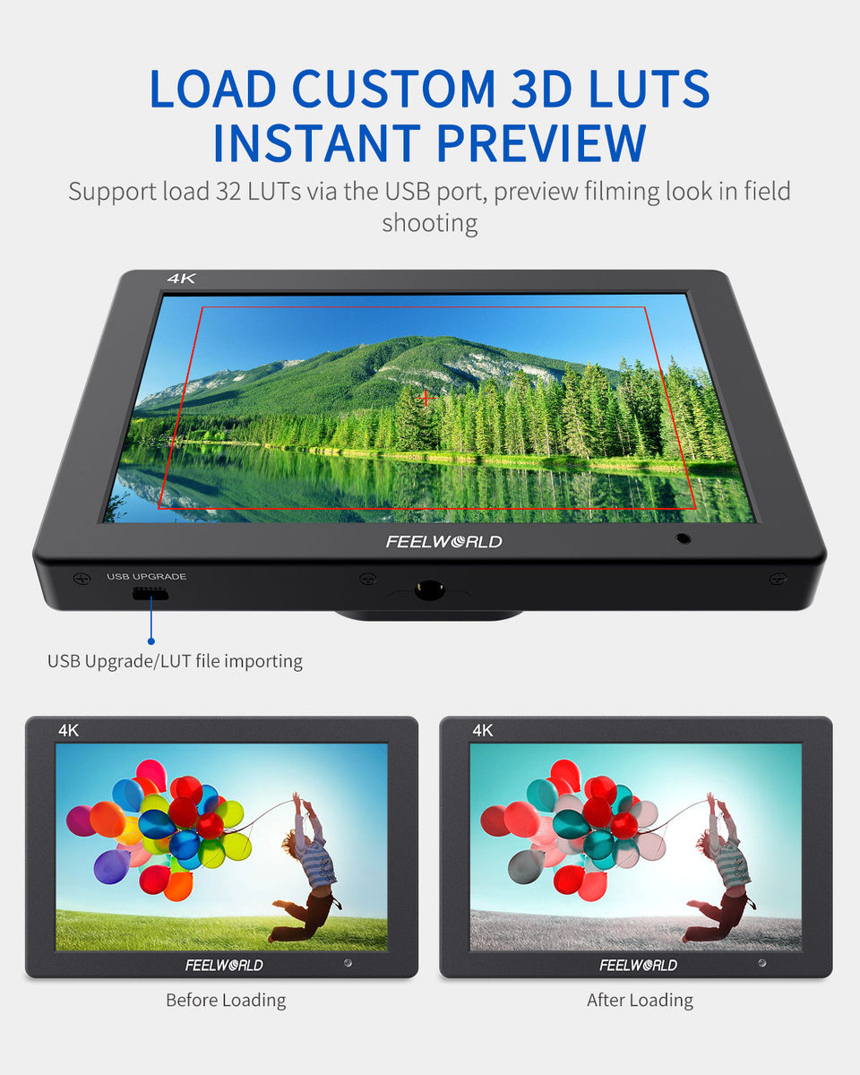 FEELWORLD T7 PLUS 7 Inch 3D LUT DSLR Camera Field Monitor 