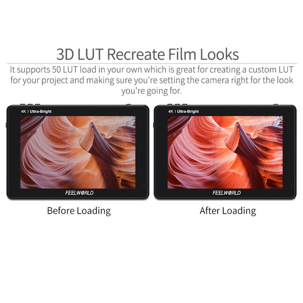 FEELWORLD LUT7S SDI 7 Inch 2200nit Ultra Bright Touchscreen DSLR Camera Field Monitor with Waveform