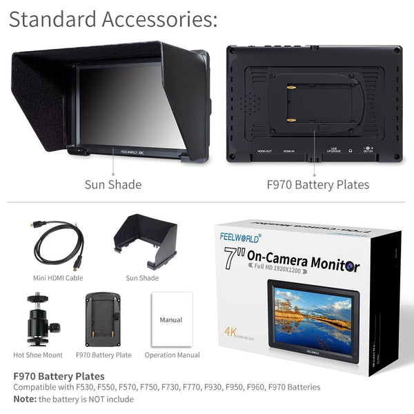 7 inch camera monitor