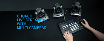 Kirchen-Live-Streaming mit mehreren Kameras.