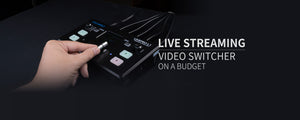 Un conmutador de video para transmisión en vivo con un presupuesto