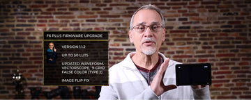 FIRMWARE selgitas demo FEELWORLD F6 Plus väljakuvari püsivara värskenduse 1.1.2 versiooni koos Waveformiga