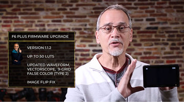 „FIRMWARE“ paaiškino „FEELWORLD F6 Plus“ lauko monitoriaus programinės įrangos atnaujinimo 1.1.2 versiją su „Waveform“