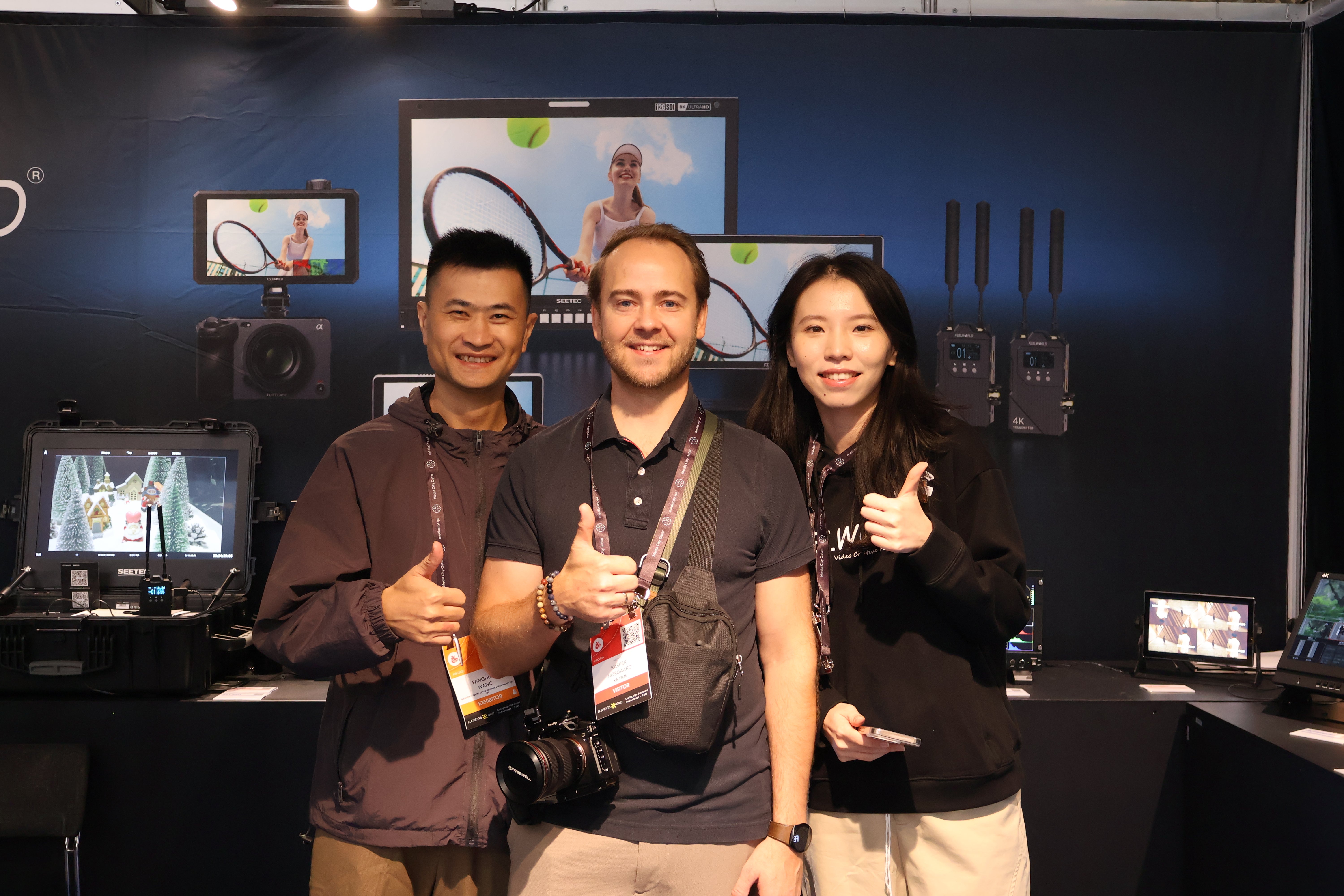 FEELWORLD & SEETEC at IBC 2025: エレベーションカメラモニターと