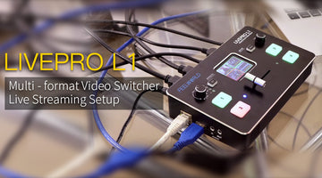 FEELWORLD LIVEPRO L1 4 x HDMI Video Switcher USB3.0 Live Streaming T-Bar Switching Review