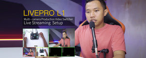 FEELWORLD LIVEPRO L1 Multi-camera Production Video Switcher USB3.0 Преглед на поточно предаване на живо