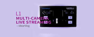 Comutator video profesional FEELWORLD L1 4 intrare HDMI USB3.0 Live Stream - @idearVlog