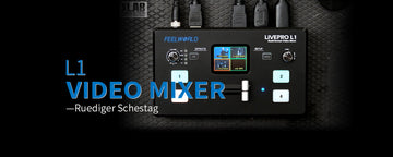 FEELWORLD L1 Video Mixer Multi Kamera Tinjauan Produksi Langsung- @Ruediger Schestag