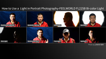 How to Use a Feelworld FL225B Bi-color Light in Portrait Photography？