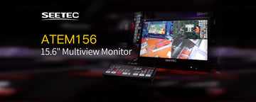 SEETEC ATEM156 - Configuração de transmissão ao vivo do Monitor multiview de 15.6 "para mini revisão ATEM