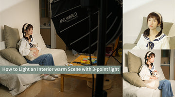 How to Light an Interior Warm Scene with 3-point light