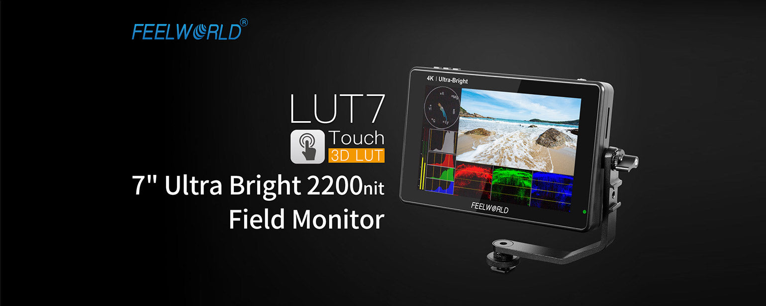 FEELWORLD New LUT7 7'' Ultra Bright 2200nit Touch Field Monitor with L –  feelworld official store