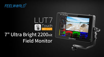 FEELWORLD 새로운 LUT7 7 ''LUT 파형 자동 밝기 조정 기능이있는 초 고휘도 2200nit 터치 필드 모니터