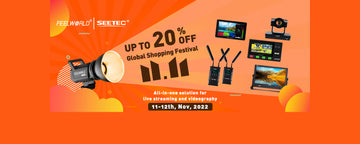 11.11】Global Shopping Festival Diskon Hingga 20% untuk FEELWOLD Camera Monitor Switcher Light Kamera PTZ