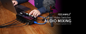 FEELWORLD L2 PLUS Live Production Switcher Increased Audio Mixing Firmware Update to V1.58