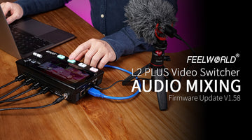 FEELWORLD L2 PLUS tiesioginės gamybos perjungiklis, pagerintas garso maišymo programinės aparatinės įrangos atnaujinimas į V1.58