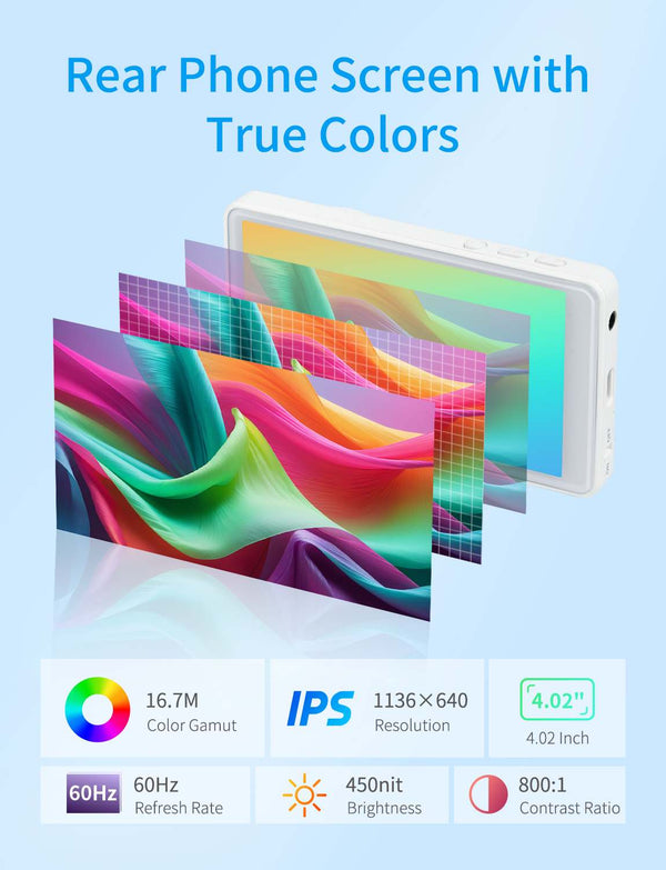 FEELWORLD MC4 Selfie Monitor for iPhone/Android, 4K/1080p Magnetic, Wireless 99FT HD for Vlogging & Streaming