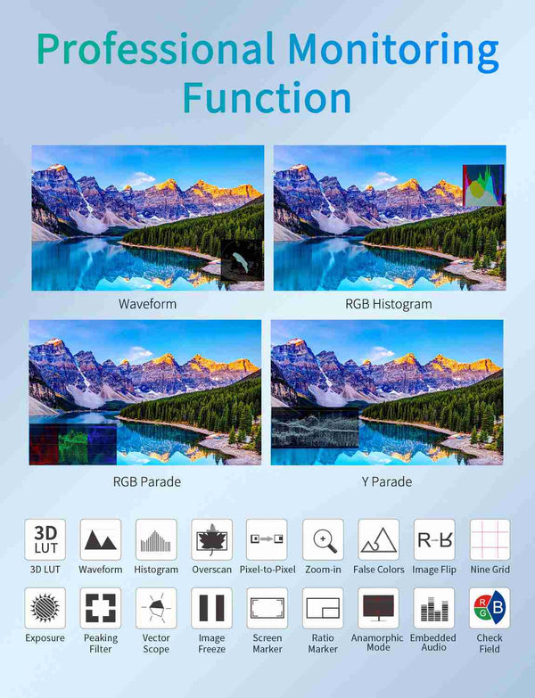 FEELWORLD T7S PRO 7 Inch 2000nit Aluminium Field DSLR Camera Monitor Ultra Bright 3G SDI 4K HDMI 60