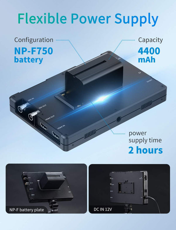 FEELWORLD T7S PRO 7 Inch 2000nit Aluminium Field DSLR Camera Monitor Ultra Bright 3G SDI 4K HDMI 60