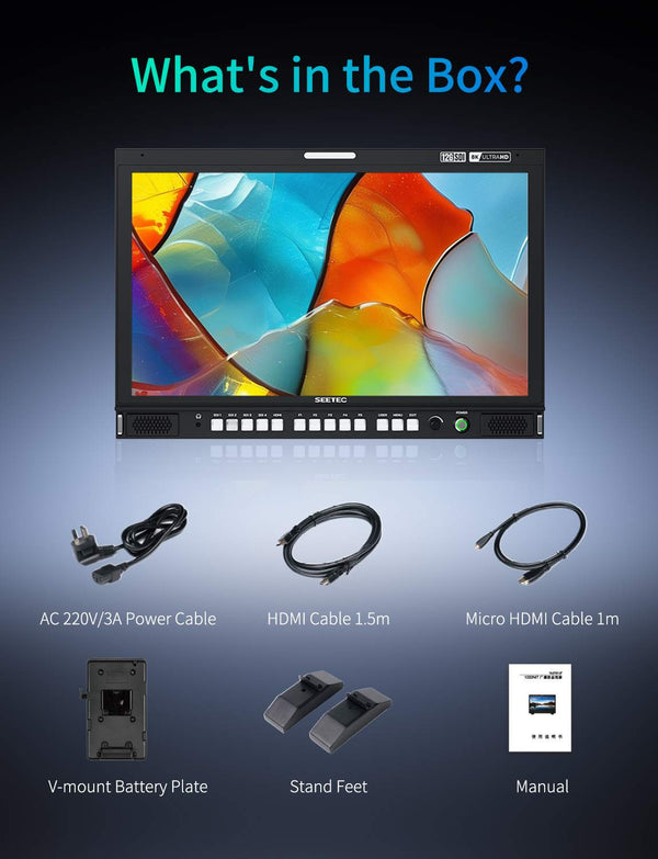 SEETEC S24 23.8inch 4K/8K Broadcast Monitor High Brightness 1000nit 4x12G-SDI HDMI UltraHD 3840x2160