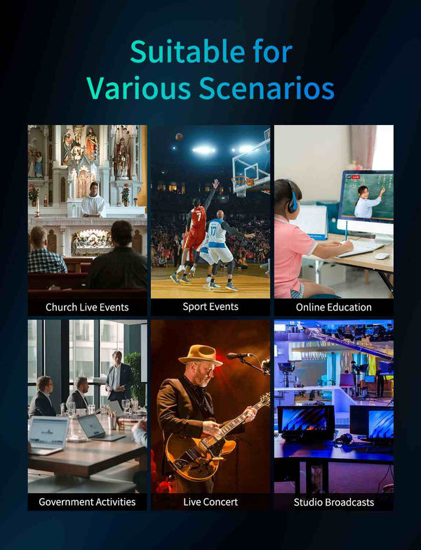 FEELWORLD KBC20N NDI PTZ Camera Controller Joystick Keyboard Control Multiple Control Protocol PoE Supported