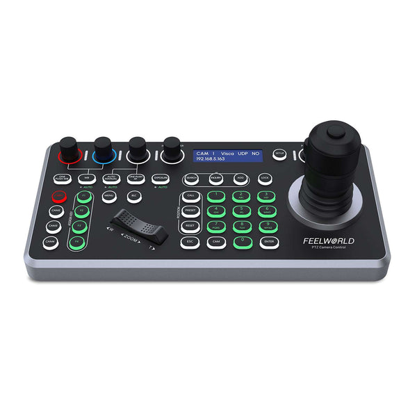 FEELWORLD KBC20 PTZ Camera Controller Joystick Keyboard Control Multiple Control Protocol PoE Supported