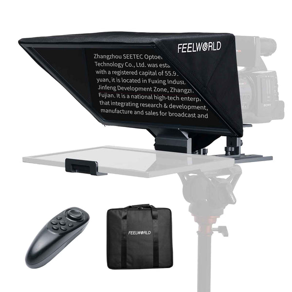 FEELWORLD TP16 16-inčni sklopivi teleprompter podržava do 16" Tablet Horizontal Vertical Sumpting