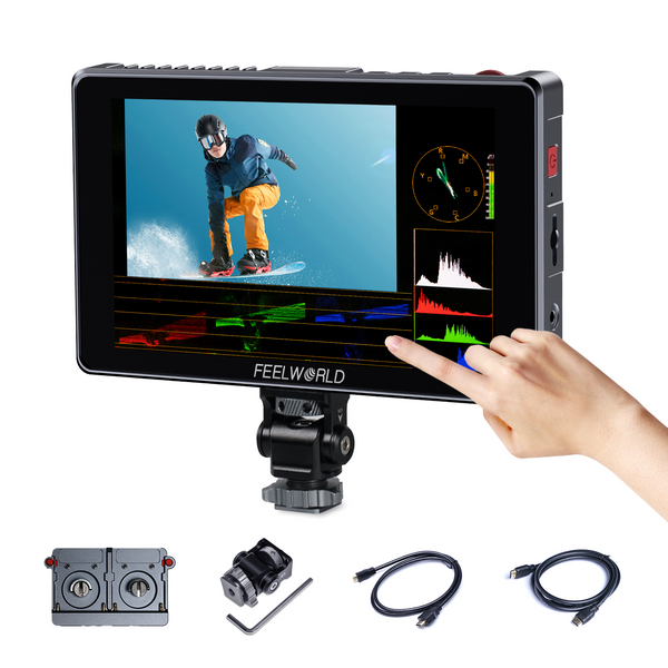 FEELWORLD S7 7 Inch 12G SDI HDMI2.0 Camera Field Monitor with 1600nit High Brightness Touchscreen