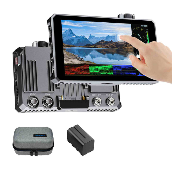 FEELWORLD SC6 6 Inch 1500nit HighBright Aluminium Field DSLR Camera Monitor Touch 3G SDI 4K HDMI60Hz