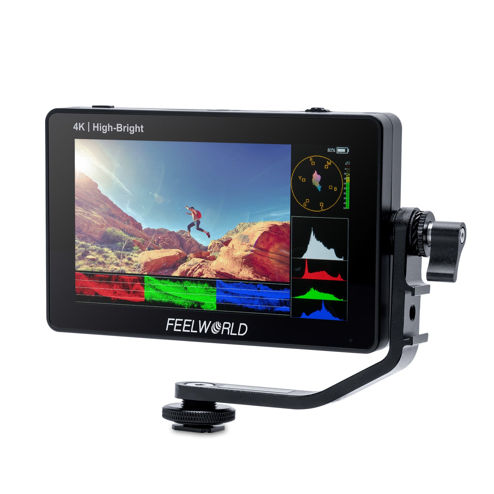 FEELWORLD F6 PLUSX 5.5 Inch High Bright 1600nit Touch Screen DSLR Camera  Field Monitor