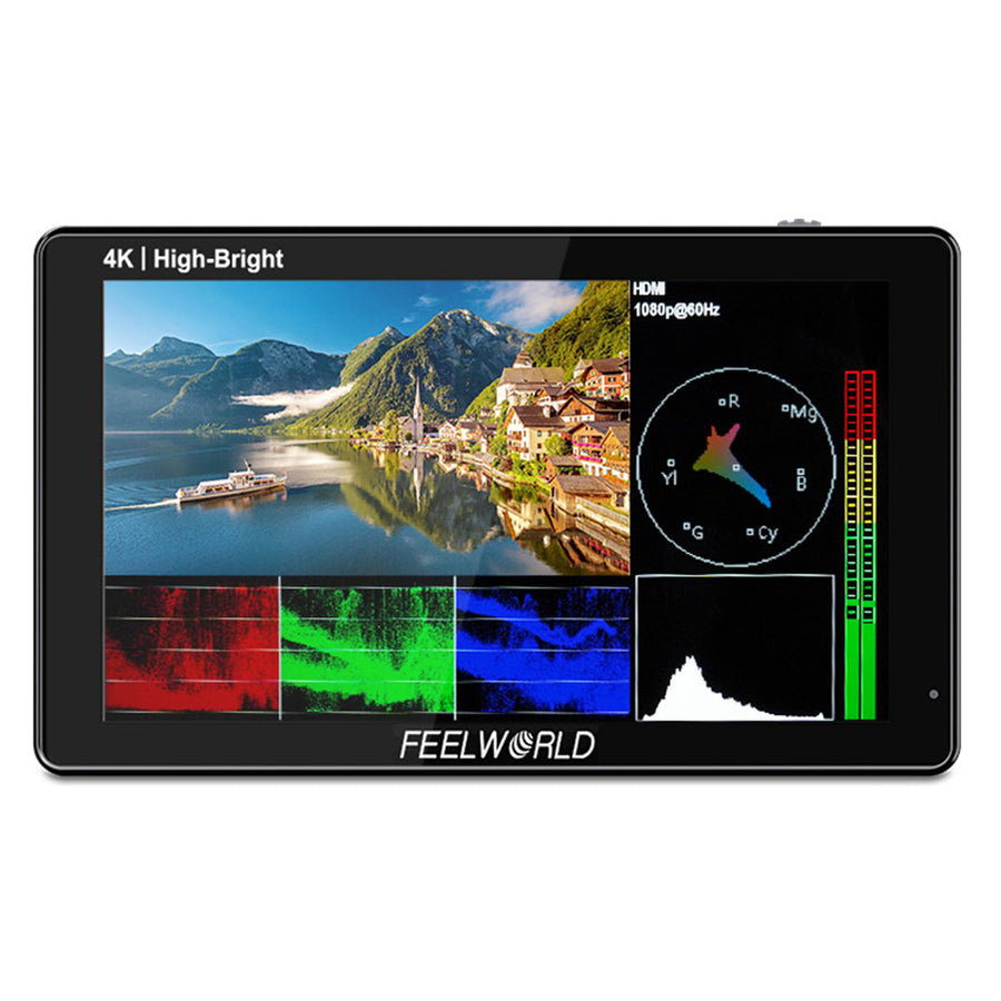 FEELWORLD LUT5E High Bright 1600nit DSLR Camera Field Monitor F970 External Power and Install Kit