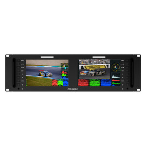 FEELWORLD D71 PLUS 7" 3RU HDMI SDI monitor pro montáž do racku s průběhem a LUT