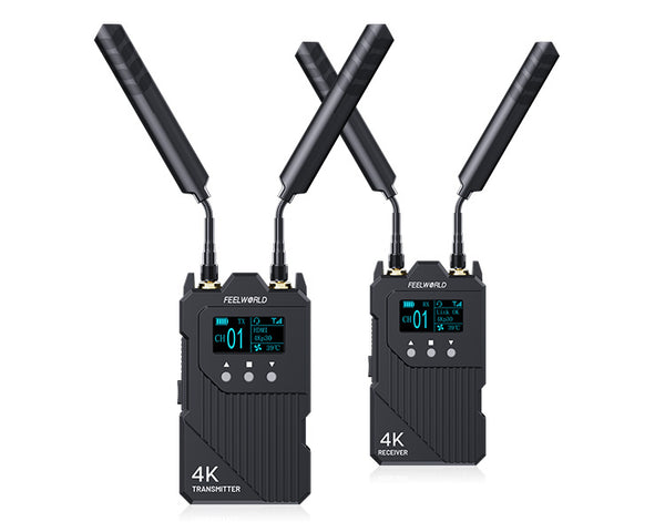 FEELWORLD WT1H 4K Wireless Video Transmission System Dual HDMI Full Duplex Intercom Live Streaming